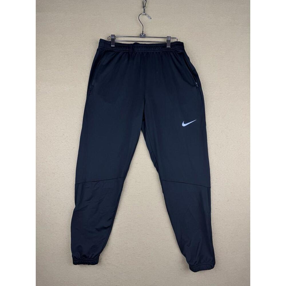 Nike Sweatpants Ankle Pocket Zips Mens Medium Black Sportswear Athleisure GUC